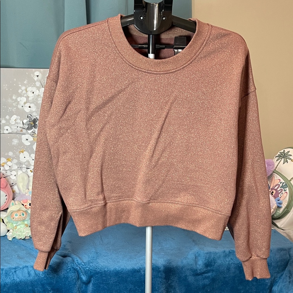 LululemonScuba Sparkly Cropped Sweatshirt size 6